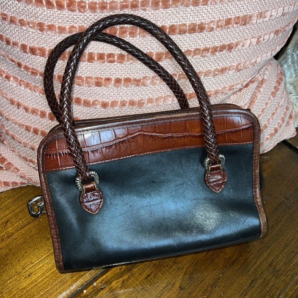 Brighton‎ Small Vintage Leather Bag- OS - Picture 6 of 9